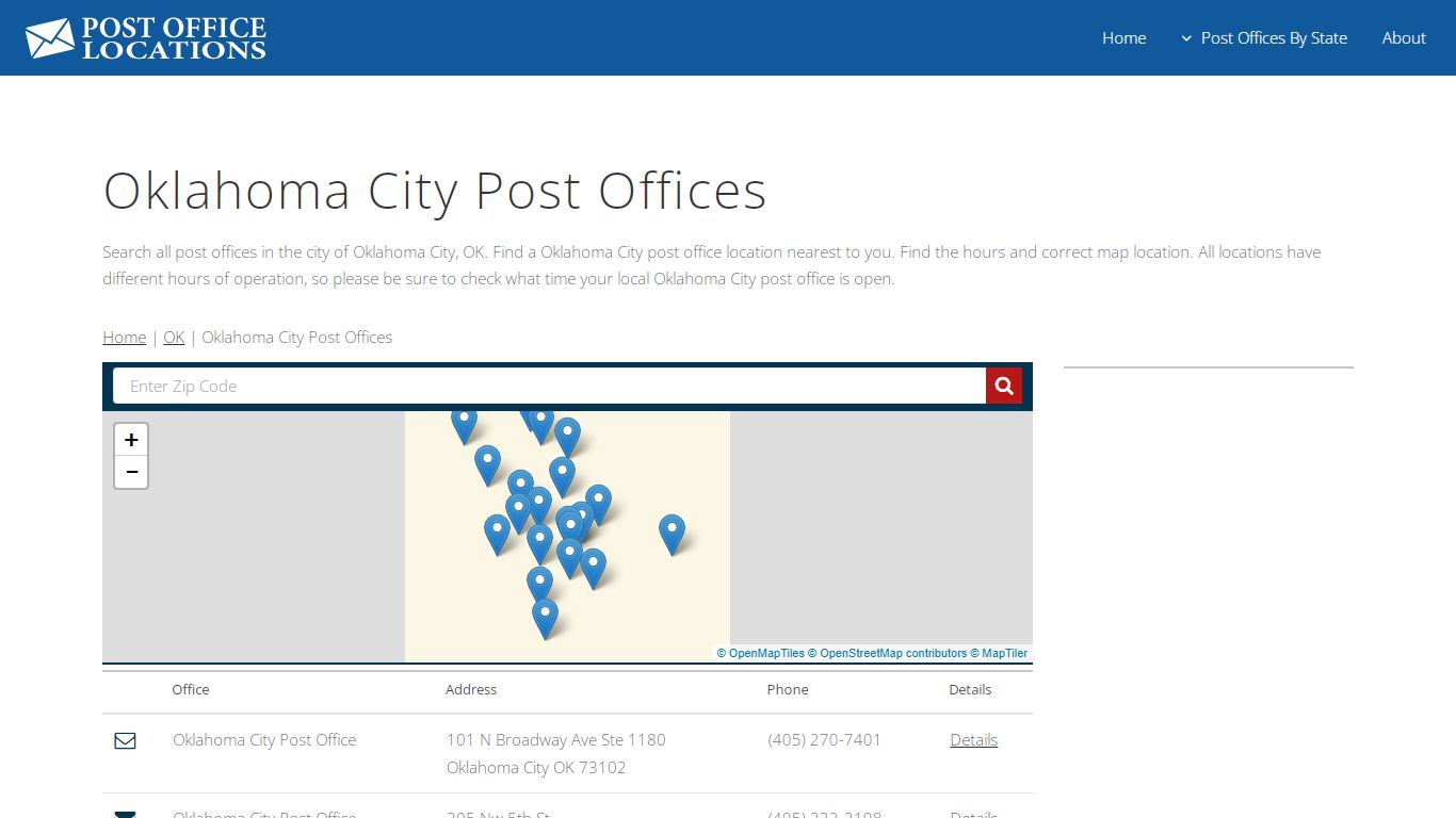 Oklahoma City Post Office | Post Offices in Oklahoma City OK